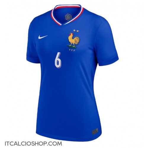 Francia Eduardo Camavinga #6 Prima Maglia Femmina Europei 2024 Manica Corta